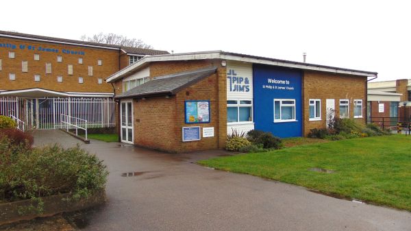 Pip and Jim Church front and entrance